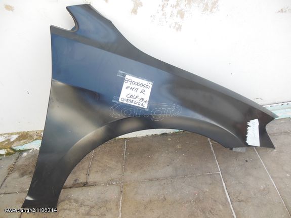 VW GOLF 2013 front right fender new (European)