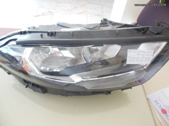 Headlight front right front, genuine, MERCEDES A CLASS W177 MOD 2018-2021 (broken lamp holder)