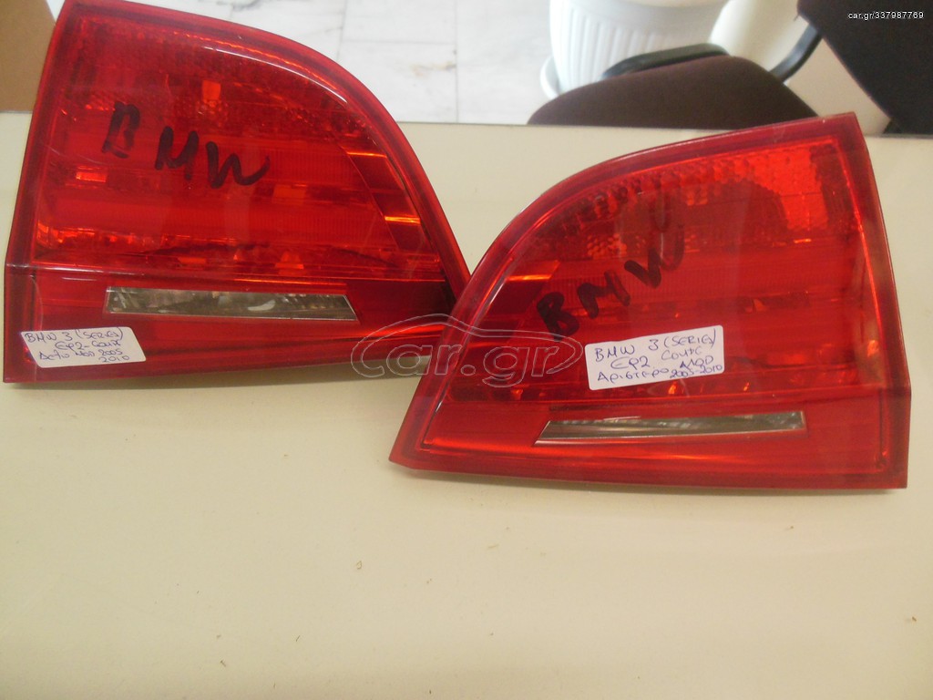 TAILLIGHTS RIGHT LEFT USED GENUINE BMW (SERIES 3-E90)MOD 2005-2010 INTERNAL LUGGAGE